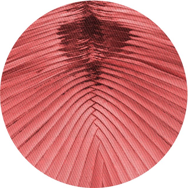 Ahgly Company Tapis d'Intérieur Ronds Transitionnels Rouges Lavables à la Machine, 5 Pieds Rond