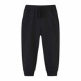 thumbnail image 1 of Kids' Solid Color Tracksuit Pants With Bunched Feet Mid Sized Hoodie Pants, 1 of 4