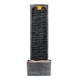 thumbnail image 1 of Teamson Home Outdoor 38.5” Textured Waterfall Fountain Yard Décor Gray, 1 of 5