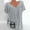 Gris, variante sur Flywake Hauts pour Femmes Grande Taille Manches Courtes Col en V Blouse à Imprimé Chandail Hauts Chemise Hauts Blouses T-Shirts