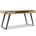 thumbnail image 3 of Allora Solid Acacia Wood Writing Desk in Golden Wheat, 3 of 7