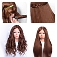 thumbnail image 2 of RYRDWP Mannequin Américain Cheveux Mannequin Tête Tête Réelle pour Coiffage avec Maquillage, 2 of 9