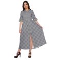 thumbnail image 1 of Moomaya Robe Kurti d'Été à Manches Courtes Imprimée, Tunique Ligne A pour Femmes, 1 of 5