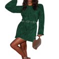 thumbnail image 4 of Ladies‘ Chic Dress with Long Sleeves and  Neckline, 4 of 9