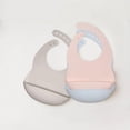 thumbnail image 2 of Kushies - Silibib - silicone bib - Skye pink, 2 of 4