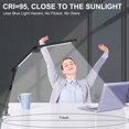 thumbnail image 2 of LED Desk Lamp with Clamp, Architect Desk Lamp with Dual Light and Adjustable Swing Arm, Clip-on Eye-Care 4 CCT Modes & 5 Brightness Levels Table Light Modern Computer Li, 2 of 6
