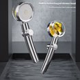 thumbnail image 4 of Turbo Fan Bath Shower Head High Pressure 360 Degree Rotating Water Saving Shower Head, 4 of 10
