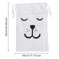 thumbnail image 1 of ziyahi Cotton Linen Drawstring Storage Bag Living Room Bedroom Reusable Closure Storage Bag Large Capacity Pouch Luggage Cargo Toys Organizer Type 3, 1 of 7