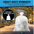 thumbnail image 2 of Clear Trash Bags, 55-60 Gallon, 50 Count, 2 of 6