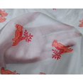 thumbnail image 4 of oneOone Silk Tabby Fabric Bird Block Printed Fabric 1 Yard 42 Inch Wide, 4 of 4