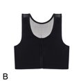 thumbnail image 1 of Bandage Liant Poitrine à Fermeture Éclair Liant Poitrine Plat Mince Soutien-Gorge Gainant, 1 of 9