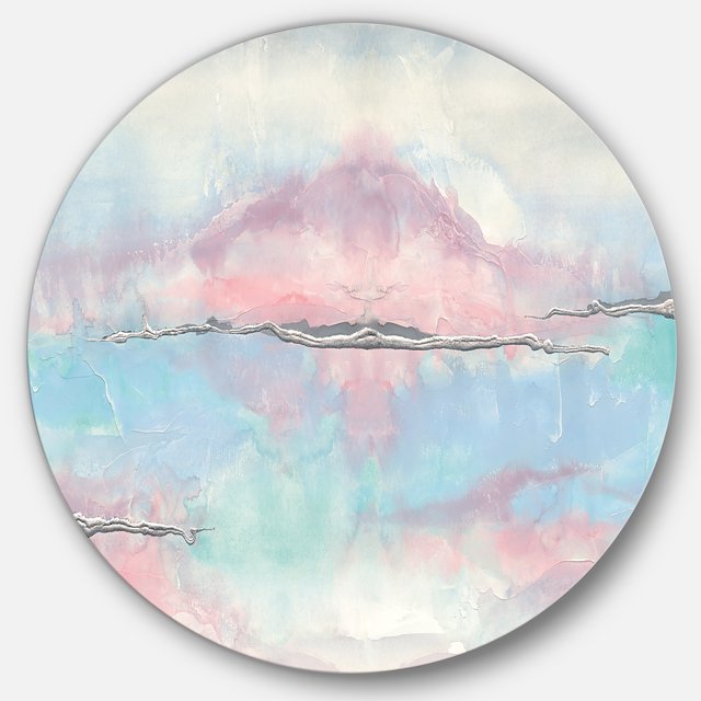 Designart 'Parfait VII' Art mural cercle en métal shabby chic