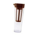thumbnail image 1 of Cafetière à Infusion à Froid 1,1 Litre Couvercle Anti-Fuite Simple Cafetière à Main Pot Froid Réutilisable Cafetière à Café Glacé pour Cuisine Café Brun, 1 of 8