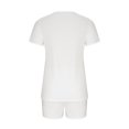 thumbnail image 3 of 2PC Women's V Neck Short Sleeve Two-piece Comfortable Home Pajamas Set Sports Set, 3 of 5