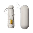 thumbnail image 4 of Mini Umbrella Tiny Umbrella Purse Umbrellas with 8 Folding Portable Beige, 4 of 8