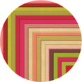 thumbnail image 1 of Ahgly Company Tapis de Zone Rond d'Intérieur Lavable à la Machine, Style Transitionnel, Jaune, 8 Pieds Rond, 1 of 7