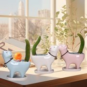 Wzzjkit Flower Pots, Gardening Cats Tail Succulent Cactus Ceramic Flower Pot Cartoons Cute Personalized Ornaments, Plant Pots