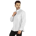 thumbnail image 4 of Bestman Long Sleeve Cotton Flex Shirt For Mens Button Downt W/ Patch Pocket Office Wear, 4 of 7