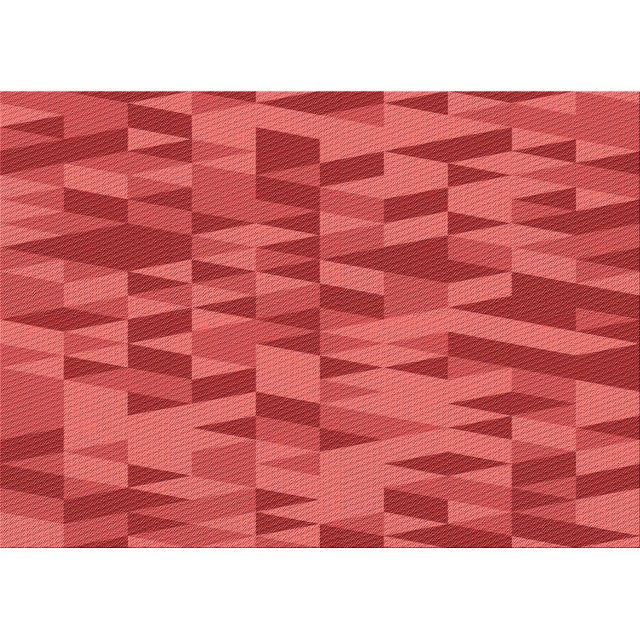 Ahgly Company Tapis d'Intérieur Rectangulaires Transitionnels Rouges Lavables à la Machine, 8 Pieds x 12 Pieds