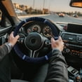 thumbnail image 4 of ZZkhGO Lint Steering Wheel Cover, Short Pile Winter Handlebar Cover, Warm Non Slip Protective Cover with Soft Material for Cold Weather Driving Vehicle Interior, 4 of 6