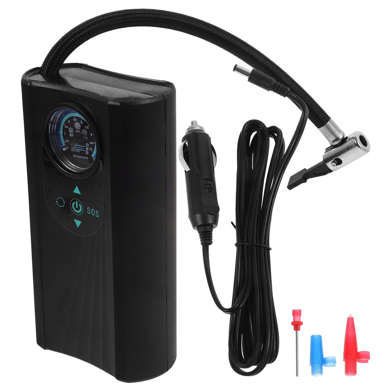 USHOBE Black Auto Tire Inflator and Compact for Car Tire Inflation