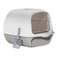 thumbnail image 3 of Bunblic Fully Covered Cat Litter Boxes Detachable for Small Animals Kitten Potty Pan Gray, 3 of 8