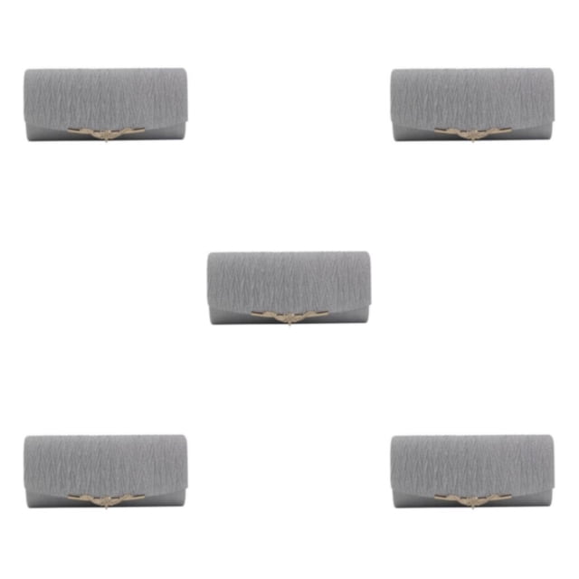 Wweixi Sac de Soirée Léger et Portable pour Protection Tactile Argent 5Ensemble