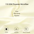 thumbnail image 4 of REGALWOVEN Brushed Microfiber Pillowcase Body Pillow Pillowcase, Standard Pearl White, 4 of 8