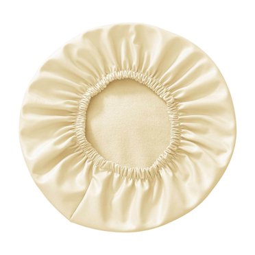 serony Round Stool Chair Cover PU PU Leather Waterproof Round Leather Waterproof Chair Shop PU Leather Protector Seat Cover Beige