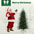 thumbnail image 3 of Costway 6 FT Artificial Christmas Tree with 714 Branch Tips 260 LED Lights 3 Timers Remote, 3 of 10