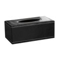 thumbnail image 1 of Leather Tissue Box Large Black Lambskin - Leather Tissue Box Minimalist Home Hotel Car Mounted Leather Paper Suction Paper Box（1* Tissue Box), 1 of 7