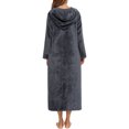 thumbnail image 4 of LSLJS Women's Fashion Fall and Winter New Long Sleeve Zipper Pajamas Home Wear, 4 of 4