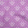thumbnail image 1 of oneOone Rayon Purple Fabric Floral Craft Projects Decor Fabric Printed By The Yard 56 Inch Wide, 1 of 6