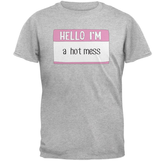 Halloween Bonjour Je Suis un Dégât Chaud T-Shirt pour Homme