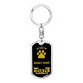 thumbnail image 1 of Basset Hound Porte-Clés en Acier Inoxydable Ou or 18 Carats, 1 of 8