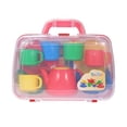 thumbnail image 2 of Amdohai Portable Tea Set with Carrycase Pastel Colours Plastics Toys for Children Kids, 2 of 7