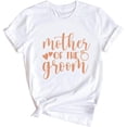 thumbnail image 1 of T-Shirt à Col Rond pour Femmes avec Imprimé Graphique - Manches Courtes, Haut Décontracté et Tendance avec Motif de Lettres, 1 of 1