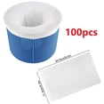 thumbnail image 1 of 100PCs Pool Skimmer Filter Socks Fine Mesh Basket Nets for Above Ground Pools, Reusable Debris Catcher, Compatible with Standard Skimmers, 1 of 7