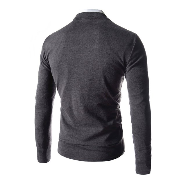 CEHVOM Men's Fashion Color Slim Fit Business Knit Cardigan
