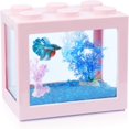 thumbnail image 2 of SUTENGDA Betta Fish Tanks  Aquarium Tanks  Stackable Mini Fish Tank Aquarium Tank Kit  3/5 Gallon Rectangular Fish Bowl with Aquarium Gravel Decoration  Cube Tank for Seaweed Balls Sea Mo, 2 of 6