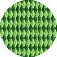 thumbnail image 1 of Ahgly Tapis Rond Lavable en Machine Intérieur Transitionnel Vert, 3 Pieds Rond, 1 of 7