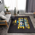 thumbnail image 2 of DouZhe Tapis de Jeu Slogan Motif Jeux Tapis de Zone Antidérapant Lavable en Machine, Style Tapis Paillasson, 63x48 Pouces, 2 of 6
