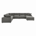 thumbnail image 3 of Modway Commix 7-Piece Down Filled Overstuffed Sectional Sofa in Gray, 3 of 10