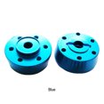 thumbnail image 2 of ZheElen 2pack/lot Adaptateur de Moyeu de Roue avant en Aluminium pour Course de Roche Axiale AX90026 AX31010 Crawler Désert Buggy Blue, 2 of 6