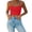 Rouge2, variante sur Débardeurs et Camisoles pour Femmes Soldes de Liquidation Femmes Chemises Mélange Femmes Aguichant Bretelles Spaghetti Ajustables Camisole Doublée Débardeur Yoga Hauts Courts Basiques