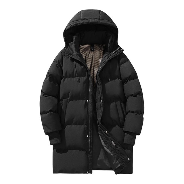 Simua Parka à Capuche Long pour Homme - Manteau d'Hiver Résistant à l'Eau avec Capuche Ajustable et Multiples Poches pour Protection contre le Froid Extrême