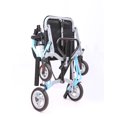 thumbnail image 2 of AKDSteel Fauteuil Roulant de Transport Ultraléger, Conception Pliable Portable avec Frein à Main Verrouillable, Accoudoirs Rabattables Amovibles et Repose-Pieds Oscillants, Supporte 220 Lb, 2 of 8