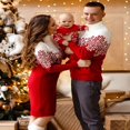 thumbnail image 3 of Matching Family Snowflake Christmas Sweaters Couple Holiday Knitted Pullover Top, 3 of 6