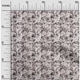 thumbnail image 2 of oneOone Georgette Viscose Brown Fabric Abstract Floral Craft Projects Decor Fabric Printed By The Yard 42 Inch Wide, 2 of 4