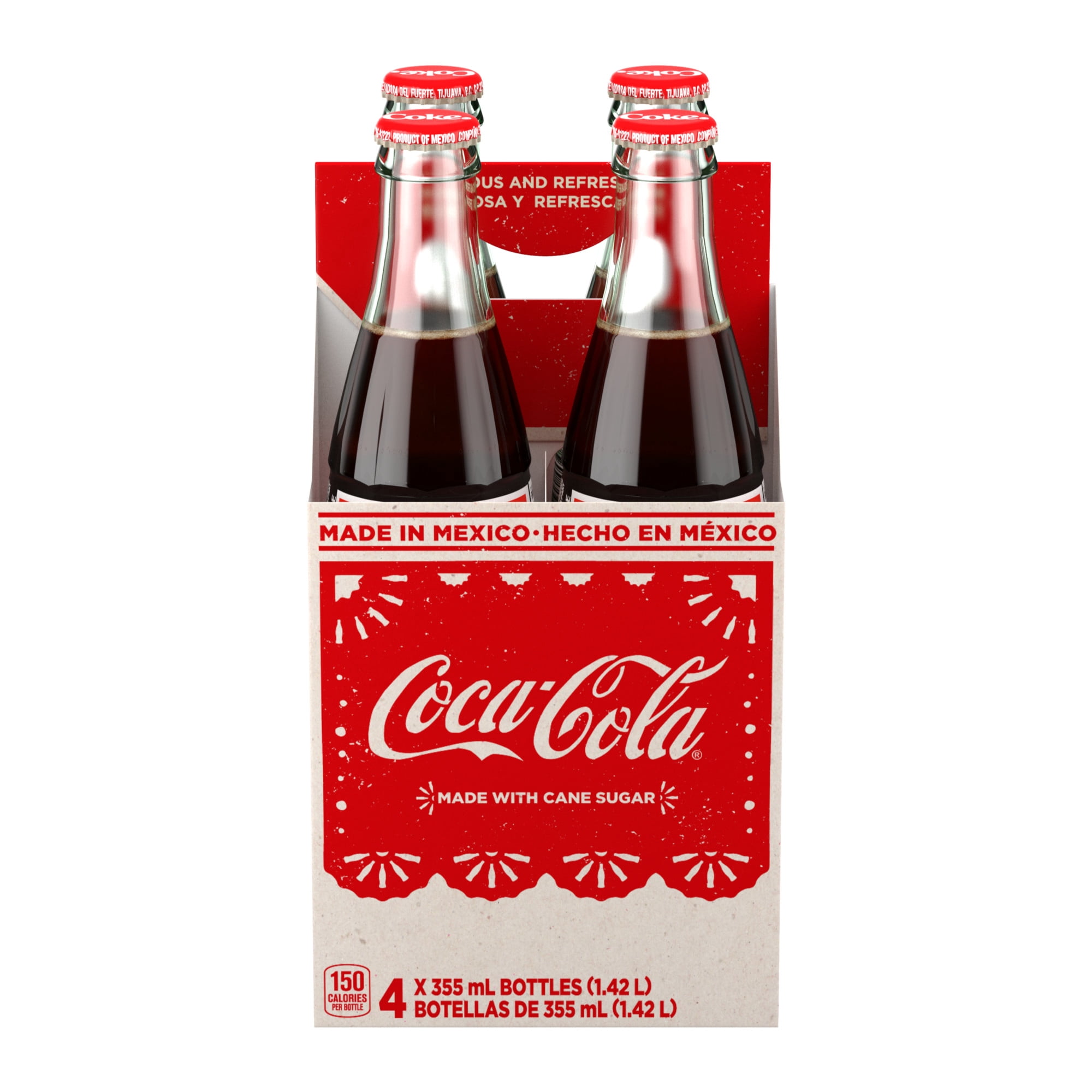 Coca-Cola du Mexique Glass Bouteilles, 355 mL, 4 Pack